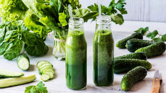 Zeleny hydratacny refresh